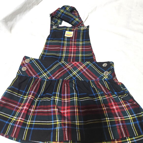 Girls Plaid Jumper Dress – Size 4T – Harajuku Mini Tartan with Pleats - Picture 2 of 5